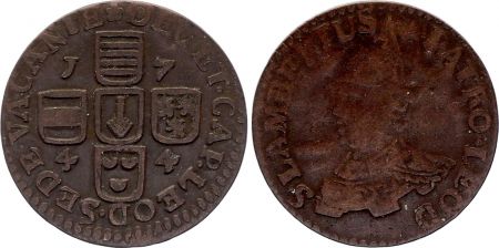 Belgique 1 liard, Siège vacant  - Province de Liège - 1744