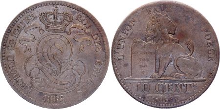 Belgique 10 Centimes Léopold I - Lion  -  1833
