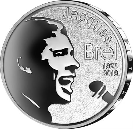 Belgique 10 Euros Argent Jacques Brel Belgique 2018