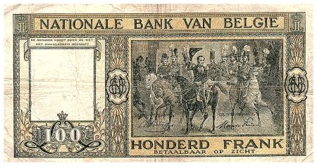Belgique 100 Francs - 04-12-1945 - Leopold Ier, palais de justice