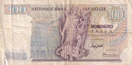 Belgique 100 Francs - Lambert Lombard - Allégorie - 1967 - Série Y - P.134a