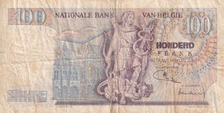Belgique 100 Francs - Lambert Lombard - Allégorie - 1975 - Série S - P.134b