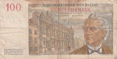 Belgique 100 Francs - Léopold Ier - 1957 - P.129c
