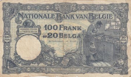 Belgique 100 Francs 01-07-1930 - Albert & Elizabeth