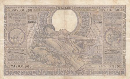 Belgique 100 Francs 04-02-1937 -  Albert et Elisabeth