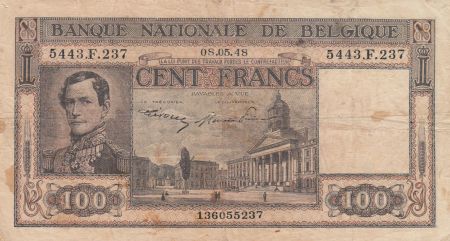 Belgique 100 Francs 08-05-1945 - Leopold Ier, palais de justice