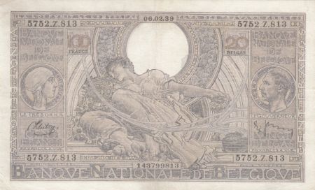 Belgique 100 Francs Albert et Elisabeth - 1933-1943