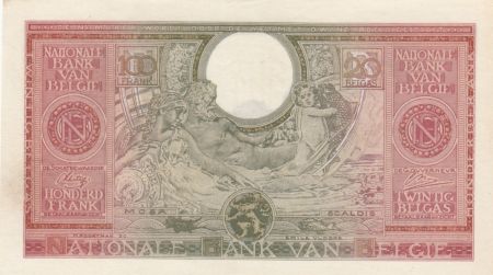 Belgique 100 Francs Elisabeth -01-02-1943 - SUP - P.123 - Série A.3
