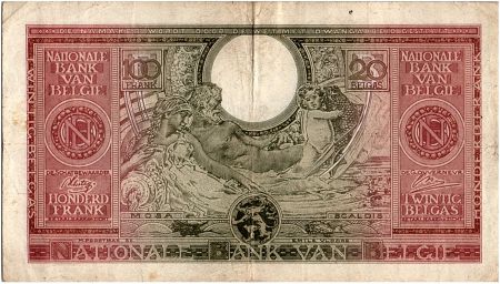Belgique 100 Francs Elisabeth et Albert - 01-02-1943 - TB +  - P.123 - Série Y.1