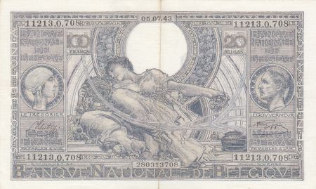 Belgique 100 Francs Elisabeth et Albert - 05-07-1943 - TTB - P.112