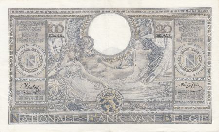 Belgique 100 Francs Elisabeth et Albert - 05-07-1943 - TTB - P.112