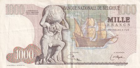 Belgique 1000 Francs Gérard Kremer - 06-08-1975 - TTB - P.136b