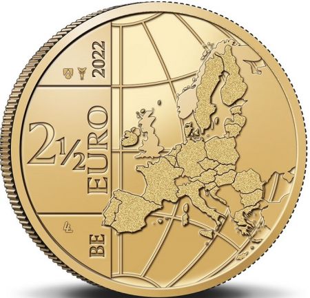 Belgique 2 5 Euros Commémo. Belgique 2022 - 100 ans de protection des oiseaux