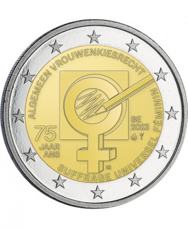 Belgique 2 Euros Commémo. 2023 - 75 ans du suffrage universel féminin en Belgique