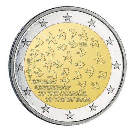 Belgique 2 Euros Commémo. 2024 - Présidence de l\'Union Européenne