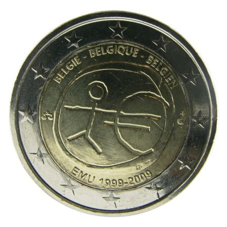 Belgique 2 Euros Commémo. Belgique 2009 - 10 ans EMU