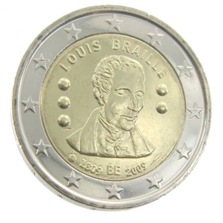 Belgique 2 Euros Commémo. Belgique 2009 - Louis Braille