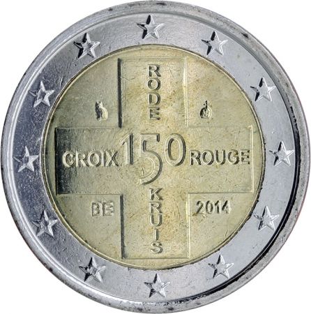 Belgique 2 Euros Commémo. Belgique 2014 - Croix Rouge