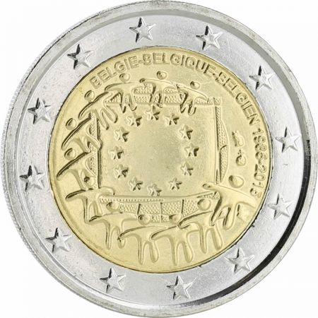 Belgique 2 Euros Commémo. Belgique 2015 - 30 ans du drapeau européen