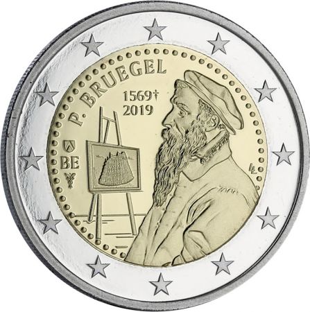 Belgique 2 Euros Commémo. Belgique 2019 BE - 450 ans Mort Peter Brueghel l\'ancien