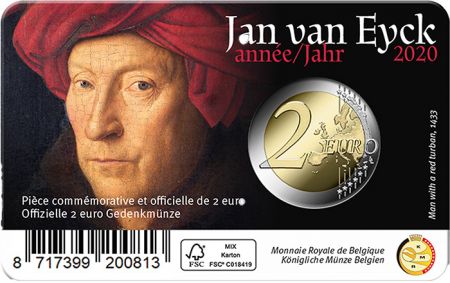 Belgique 2 Euros Commémo. Belgique 2020 - Jan van Eyck