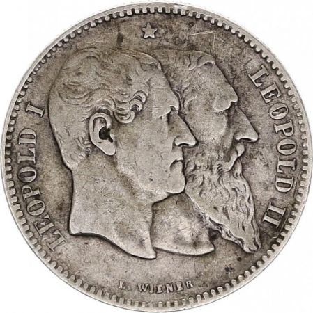 Belgique 2 Francs Léopold II - 1880