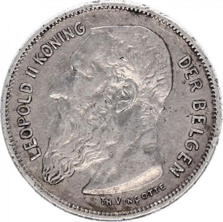 Belgique 2 Francs Léopold II - 1904