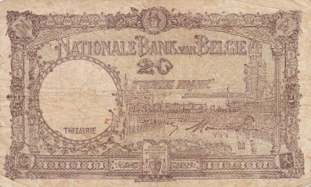 Belgique 20 Francs 07-05-1947 - Albert & Elizabeth