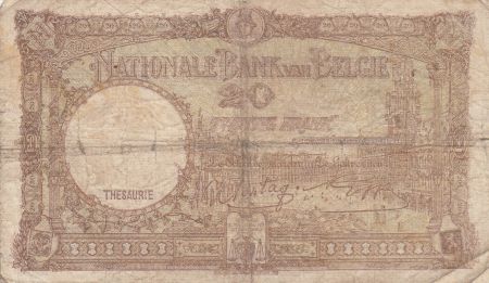Belgique 20 Francs 07-10-1941 - Albert & Elizabeth
