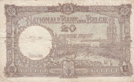 Belgique 20 Francs 15-01-1945 - Albert & Elizabeth