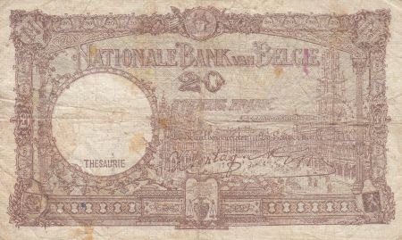 Belgique 20 Francs 24-10-1941 - Albert & Elizabeth