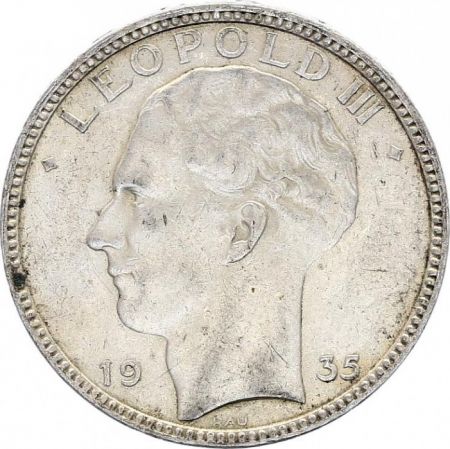 Belgique 20 Francs Léopold III - Armoiries 1935