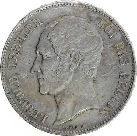 Belgique 5 Francs Leopold I - Armoiries - 1851