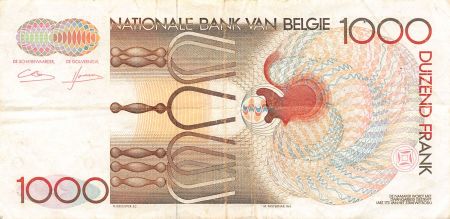 Belgique BELGIQUE  GRETRY - 1000 FRANCS 1980 / 1996 - TB+
