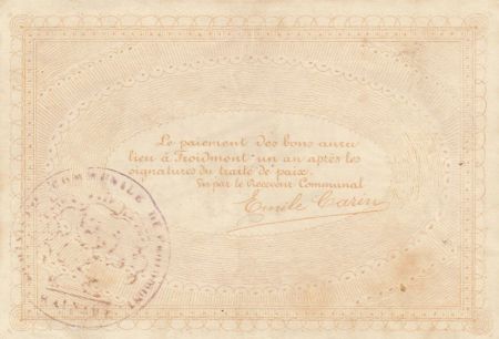 Belgique Bon de 5 franc annulé - Froidmont  - 1914