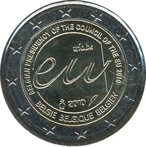 Belgique EUR.100 2 Euro, Présidence Européenne