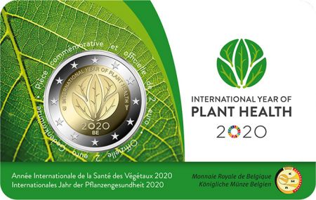 Belgique LOT 2 X 2 Euros Commémo. Belgique 2020 (Wallon et Flamand) - Année internationale de la santé des végétaux