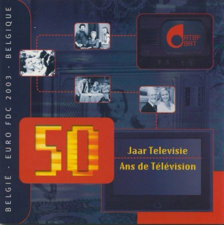 Belgique Série Euro 2003 - 50 ans de la Télévision Belge BU