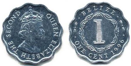 Belize 1 Cent Elisabeth II - 1996