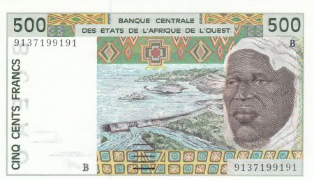 Bénin 500 Francs homme 1991 - Bénin