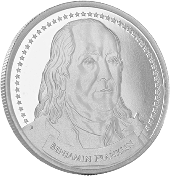 Benjamin Franklin - Fondateurs de la Liberté - 1 once argent 2022