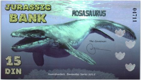 Beringia 15 Din, Jurassic Bank - Mausasaure - 2015