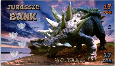 Beringia 17 Din, Jurassic Bank - Ankylausaure - 2015