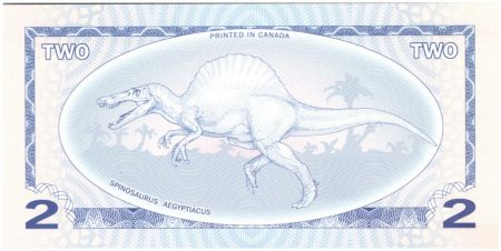 Beringia 2 Dinars, Dinosaure Spinosaurus - 2012