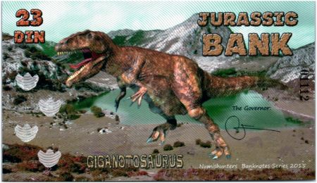 Beringia 23 Din, Jurassic Bank - Giganotosaure - 2015
