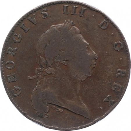 Bermudes 1 Penny Georges III, Bateau - 1793