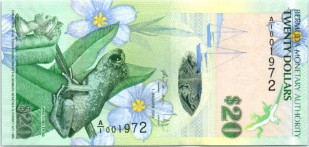 Bermudes 20 Dollars Grenouille - Eglise St. Mark\'s - 2009 (2013) Série A.1 - Neuf