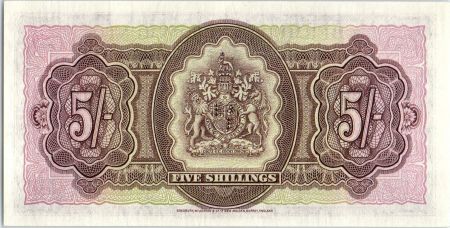 Bermudes 5 Shillings Elisabeth II - Armoiries - 1957 - Q1