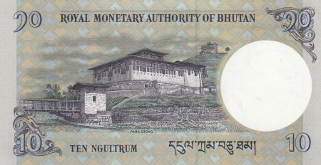 Bhoutan 10 Ngultrum J. Singye Wangchuk - Palais Paro - 2019 - Neuf
