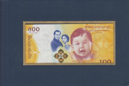 Bhoutan 100 Ngultrum  Prince HRH The Gyalsey 2016 - Neuf - en folder